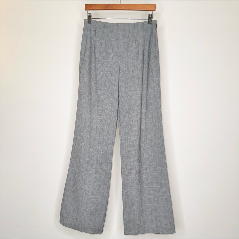 EAST5th CASUAL PANTS PLAID BLACK WHITE SIZE 6 FULL LENGTH